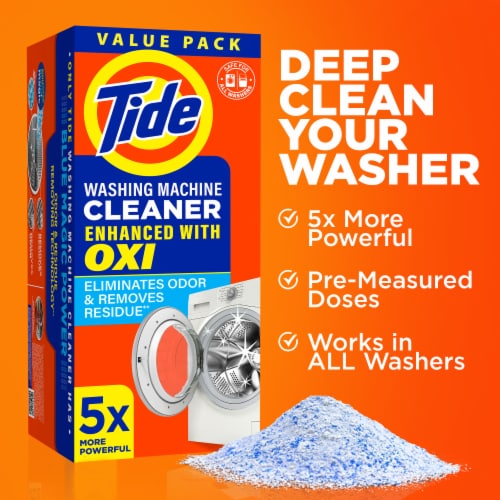 Tide Washing Machine Cleaner 4 Month Value Pack Perspective: back