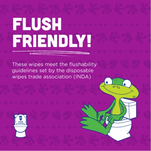 Kandoo® Sensitive Flushable Wipes Perspective: back