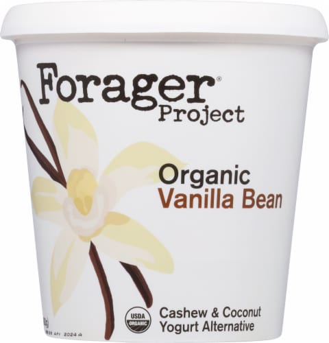 Forager® Project Vanilla Organic Dairy Free Cashew Milk Yogurt Tub Perspective: back