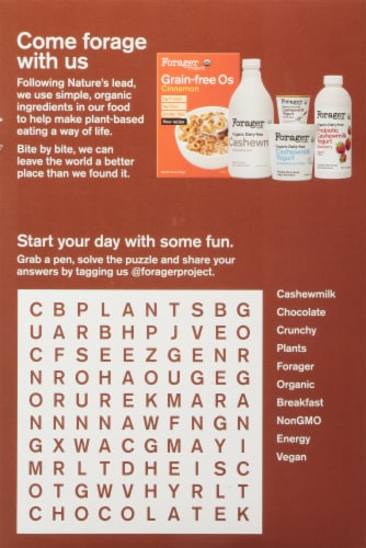 Forager Project® Chocolate Grain-Free Os® Organic Cereal Perspective: back
