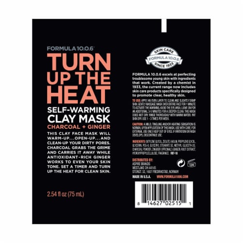 Formula 10.0.6 Turn Up the Heat Self Warming Clay Mask Perspective: back