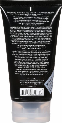 Spascriptions™ Peel Off Black Mask Perspective: back