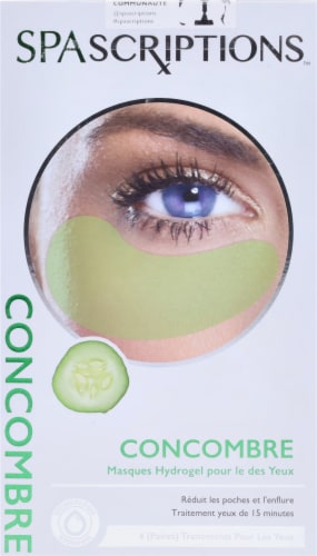 Spascriptions Cucumber Hydrogel Under-Eye Pads Perspective: back