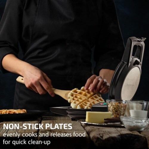 Ovente Classic Flip Belgian Waffle Maker Stainless Silver One size King Soopers