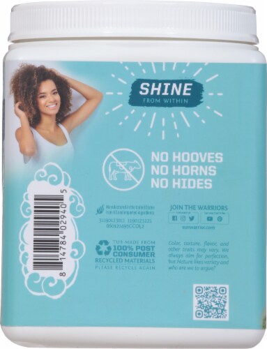 Sunwarrier® Organic Plant Based Chocolate Fudge Flavor Collagen Builder Powder Perspective: back