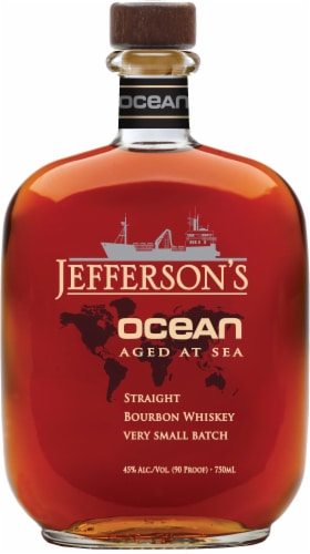 Jefferson's Ocean Aged at Sea Very Small Batch Kentucky Straight Bourbon Whiskey Perspective: back