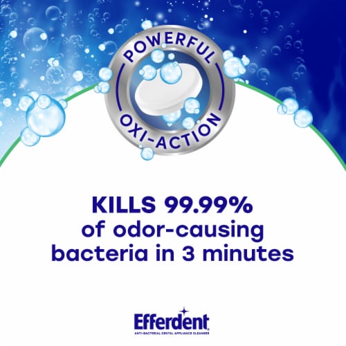 Efferdent Fresh & Clean Minty Fresh Denture & Retainer Cleanser Tablets Perspective: back