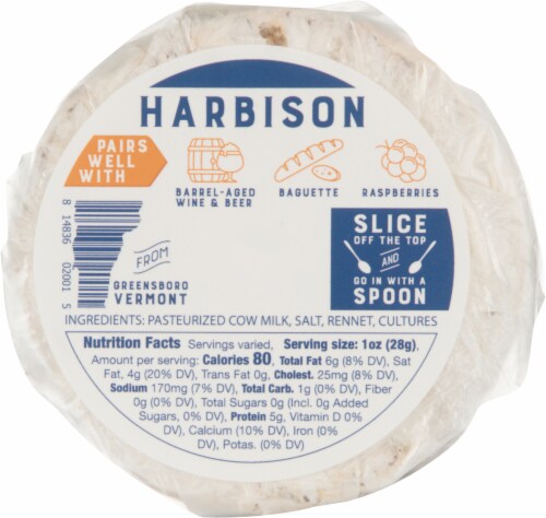 Jasper Hill Harbison Round Cheese Perspective: back