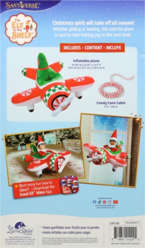 The Elf on the Shelf Inflatable Plane Perspective: back