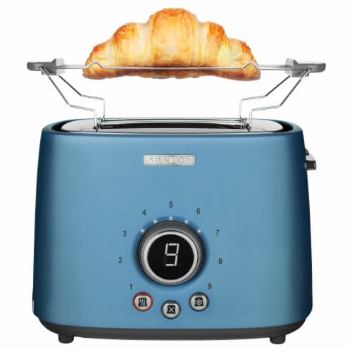 Sencor 2-Slot Toaster with Digital Button and Rack - Blue Perspective: back