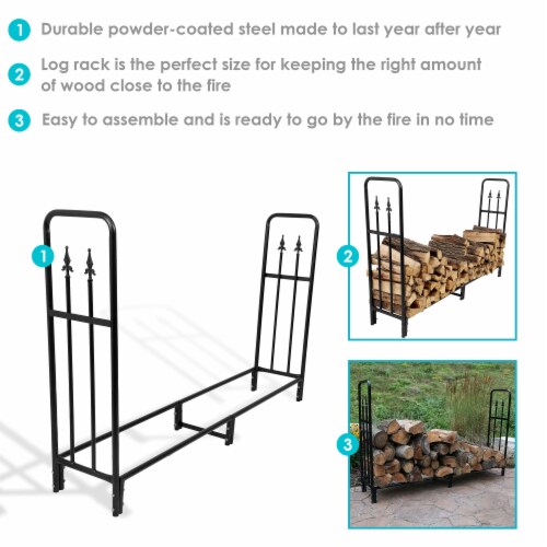 6 foot firewood rack deals