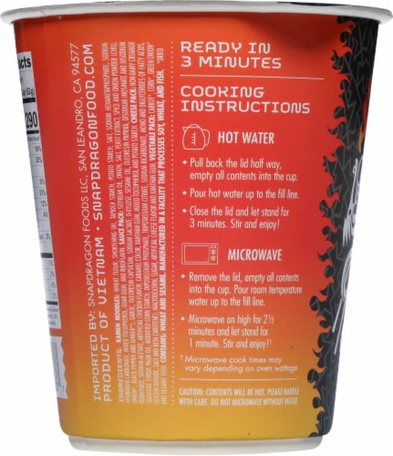 Snapdragon® Super Spicy AF Ramen Noodle Soup Perspective: back