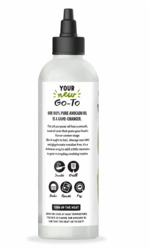 Chosen Foods 100% Pure Avocado Oil, Squeeze Bottle Perspective: back