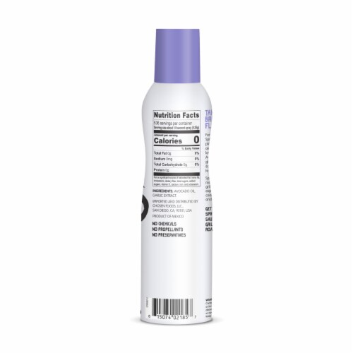 Chosen® Foods Garlic Infused Avocado Oil Spray Perspective: back