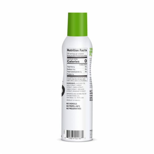 Chosen® Foods Italian Herb Infused Avocado Oil Spray Perspective: back