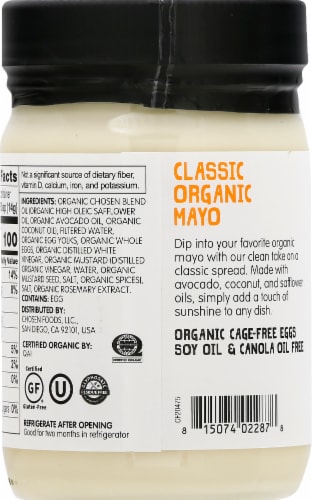 Chosen Foods® Classic Organic Mayo Perspective: back