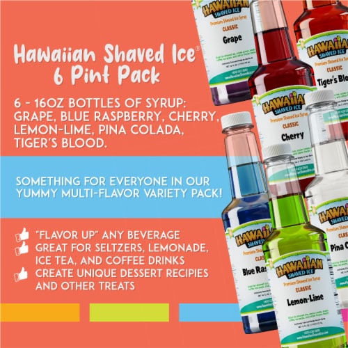 Hawaiian Shaved Ice Syrup 6 Pack, 9.05lbs Ralphs