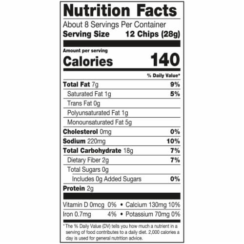Late July® Garden Ranch Tortilla Chips Perspective: back