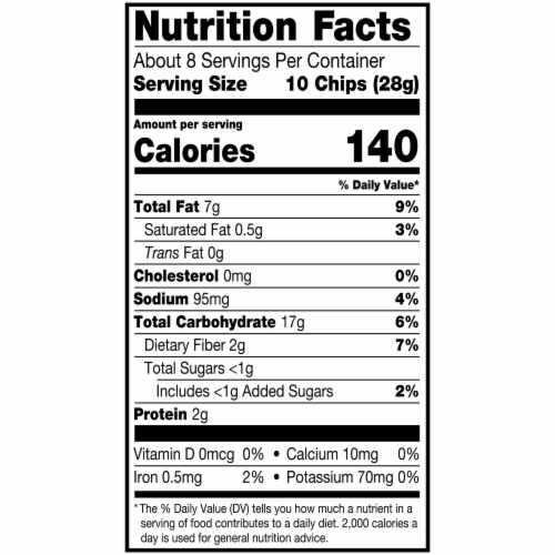 Late July Sea Salt Multigrain Organic Tortilla Chips Perspective: back