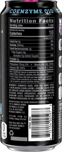 Reign® Total Body Fuel Sour Gummy Worm Energy Drink Can Perspective: back