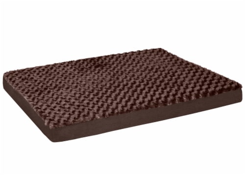 FurHaven Ultra Plush Deluxe Orthopedic Pet Bed - Chocolate Perspective: back