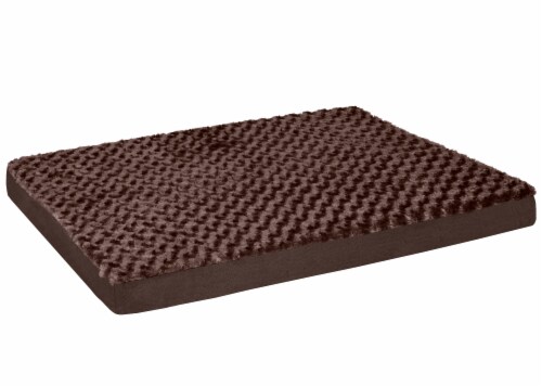FurHaven Ultra Plush Deluxe Orthopedic Pet Bed - Chocolate Perspective: back