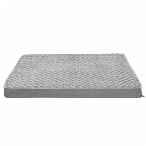 FurHaven Ultra Plush Deluxe Cooling Gel Top Pet Bed Large Gray Large Fry s Food Stores