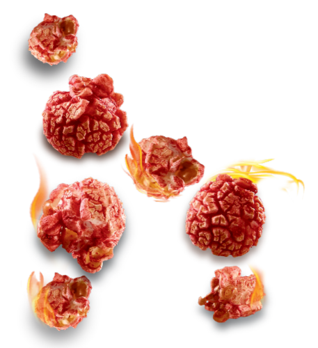 Popcornopolis® Takis® Fuego Popcorn Cone Perspective: back