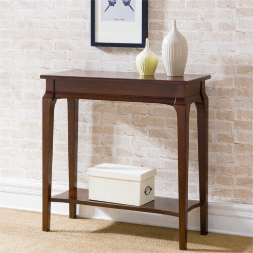 Leick Home Stratus Hall Stand in Heartwood Cherry Perspective: back