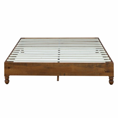 Musehomeinc 12 inch wood clearance frame platform bed