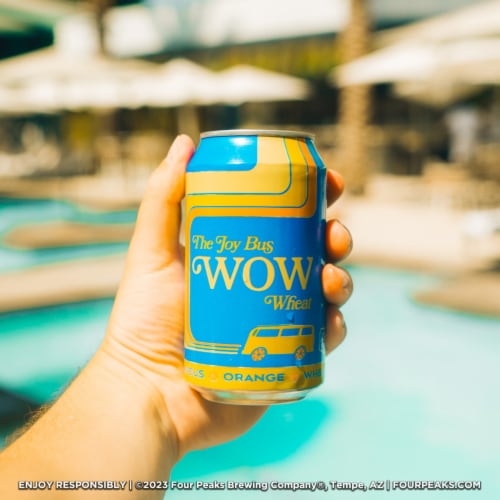 Four Peaks Wheat The Joy Bus Wow Beer Perspective: back