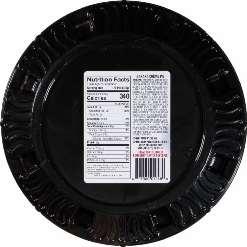 Rocky Mountain Pies® Banana Creme Pie Perspective: back