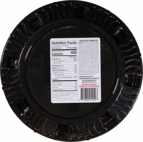 Rocky Mountain Chocolate Creme Pie Perspective: back