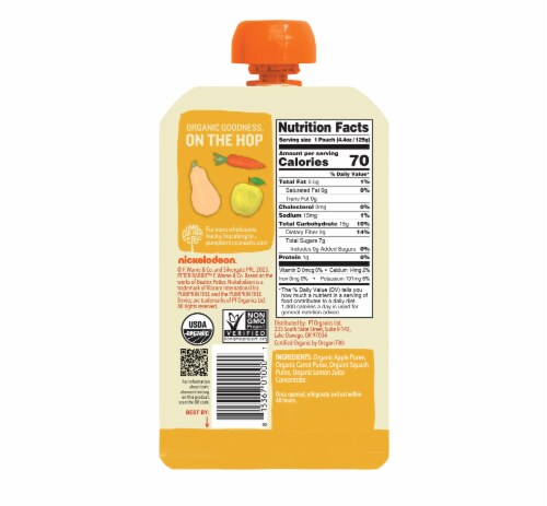 Peter Rabbit™ Organics Apple Carrot & Squash Baby Food Pouch Perspective: back