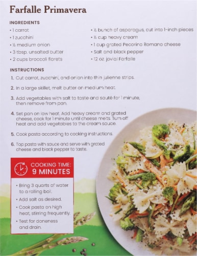Jovial® Gluten Free Brown Rice Pasta Farfalle Perspective: back