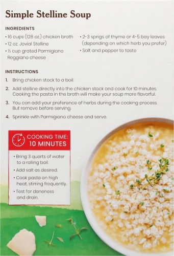 Jovial® Organic Brown Rice Stelline Perspective: back