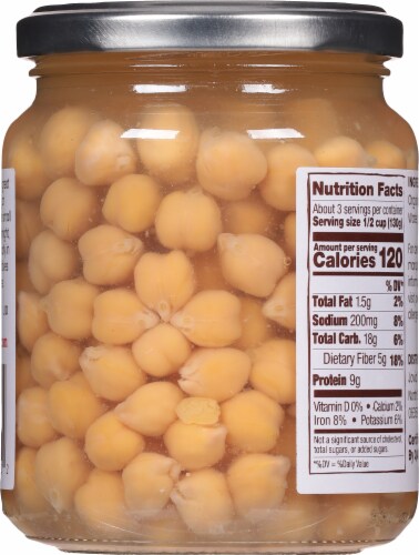 Jovial® Organic Chickpeas Perspective: back