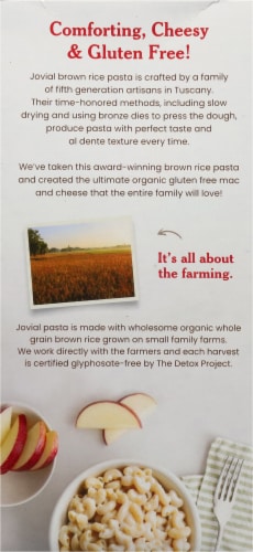 Jovial® Organic Gluten Free White Cheedar Mac & Cheese Perspective: back