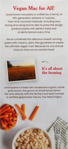 Jovial® Organic Gluten Free Dairy Free Vegan Mac Perspective: back