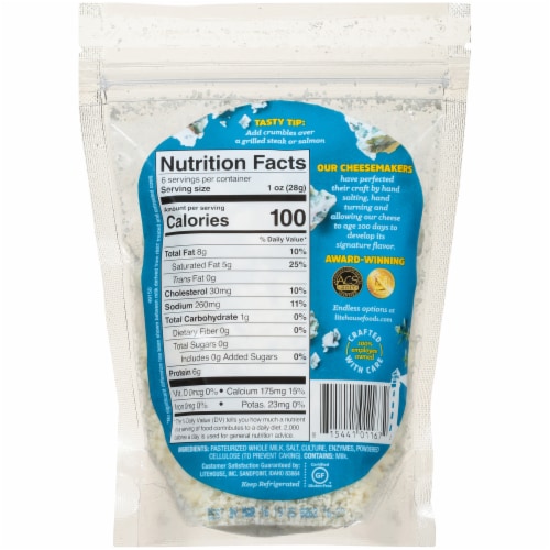 Litehouse™ Simply Artisan Blue Cheese Crumbles Perspective: back