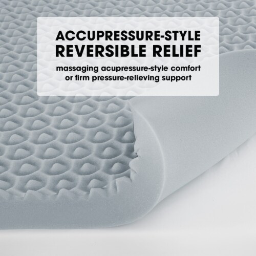 Dream Serenity Peak Comfort 2 inch Memory Foam Mattress Topper KG Perspective: back
