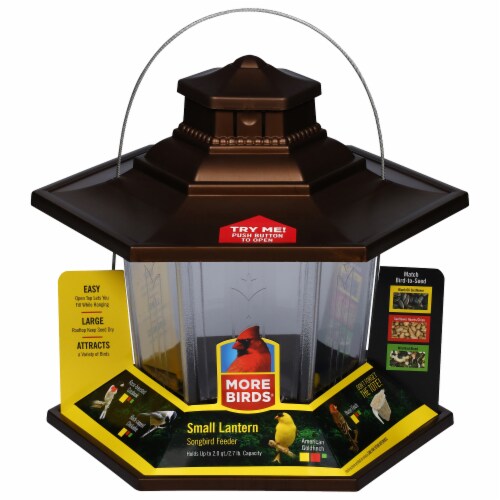 More Birds® Small Lantern Bird Feeder Perspective: back
