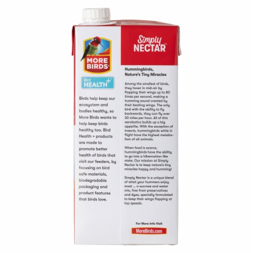 More Birds® Bird Health+™ Simply Nectar™ Clear ReadytoUse Hummingbird Nectar, 1 ct Mariano’s