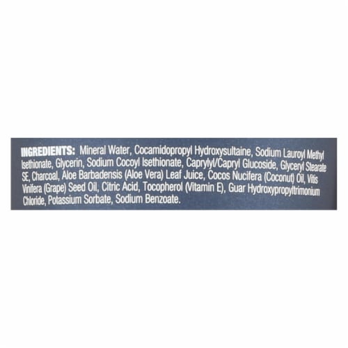 Mineral Fusion Overnight Renewal Charcoal Gel Cleanser Perspective: back