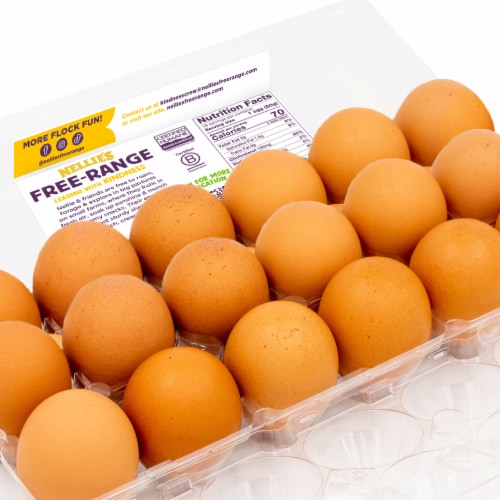 Nellie's Free Range Eggs Large 18 ct Perspective: back