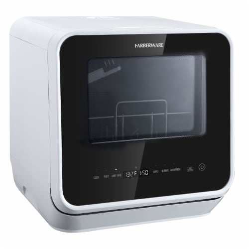 Farberware Professional Countertop Dishwasher - White Perspective: back