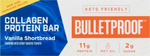 Bulletproof™ Keto Vanilla Shortbread Collagen Protein Bars Perspective: back
