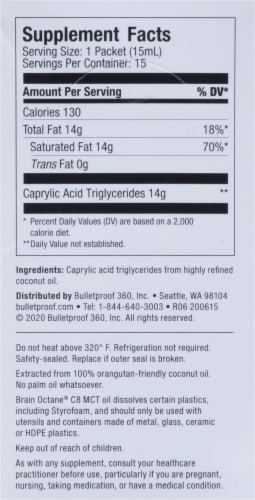 Bulletproof™ Brain Octane Go Packs Perspective: back