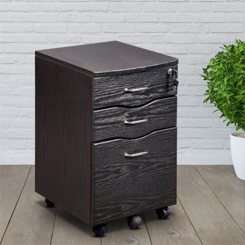 Espresso file cabinet discount
