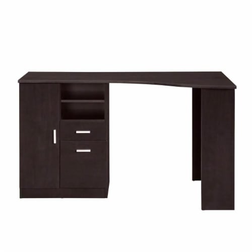 Techni Mobili Classic Office Desk with Storage, Gray